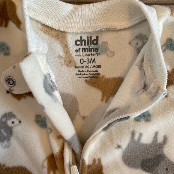 Carter’s baby pjs Sz0-3 months in very good condition - Picture 6 of 7